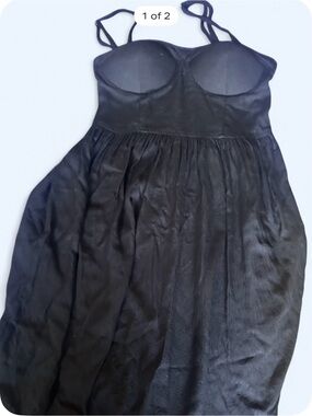 Black Strappy Bustier Dress